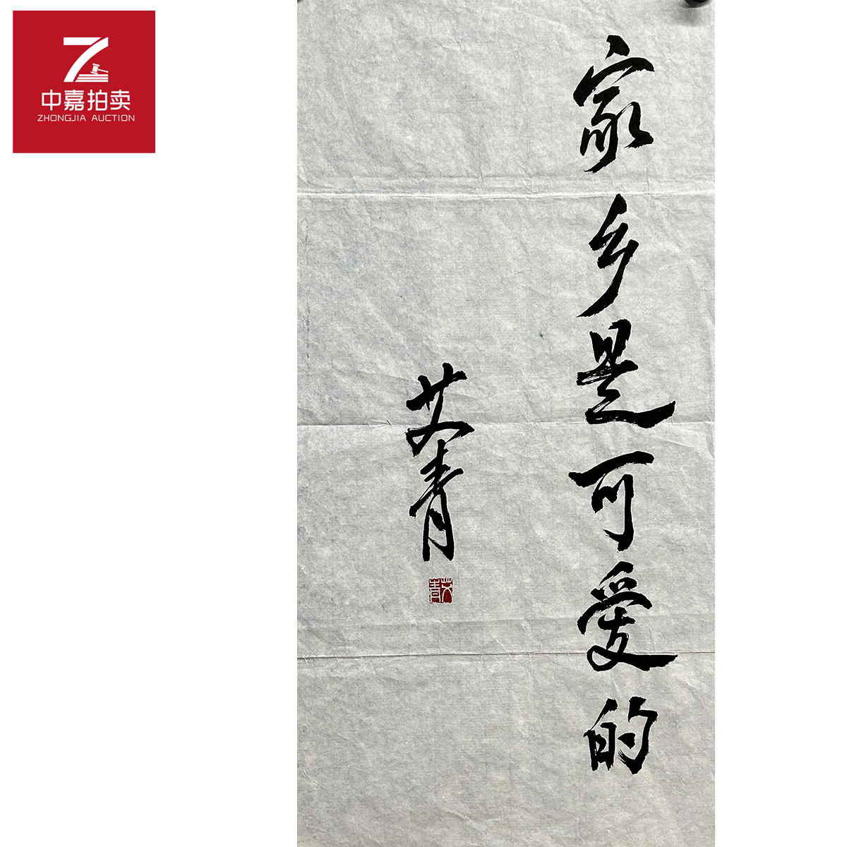 艾青书法软片家乡31x65