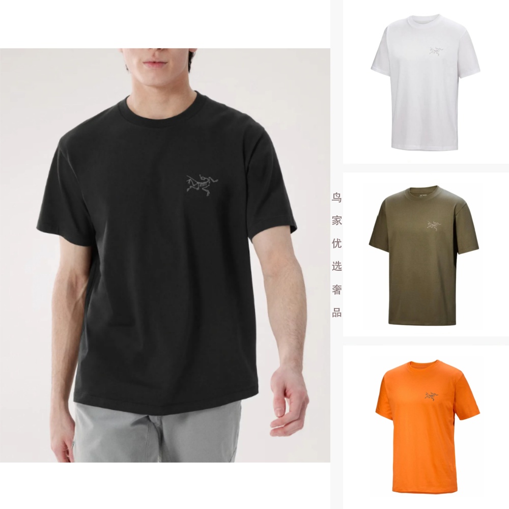 始祖鸟t恤男款Kragg新款纯棉半袖舒适轻薄透气圆领短袖