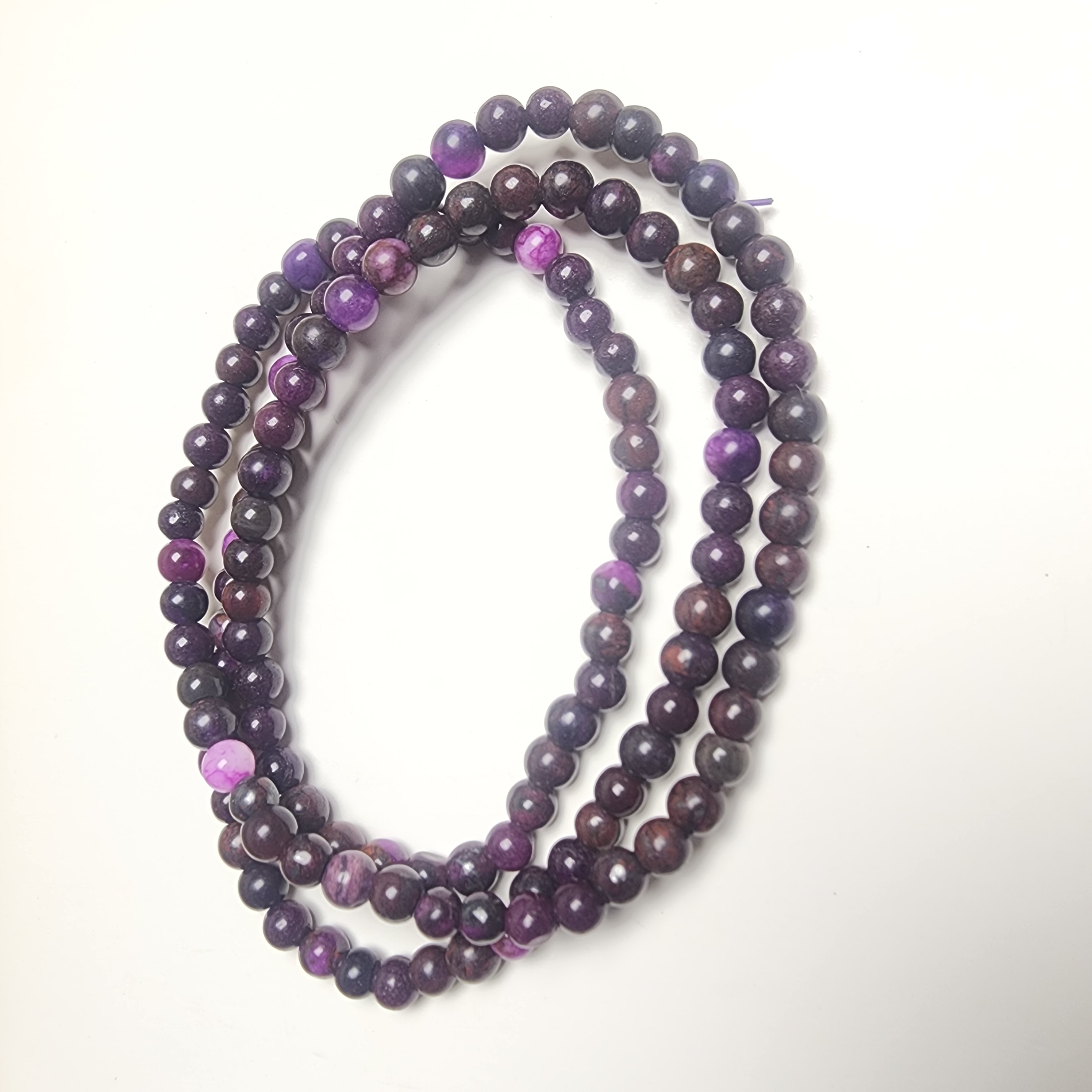  南非老矿泥地皇家紫项链