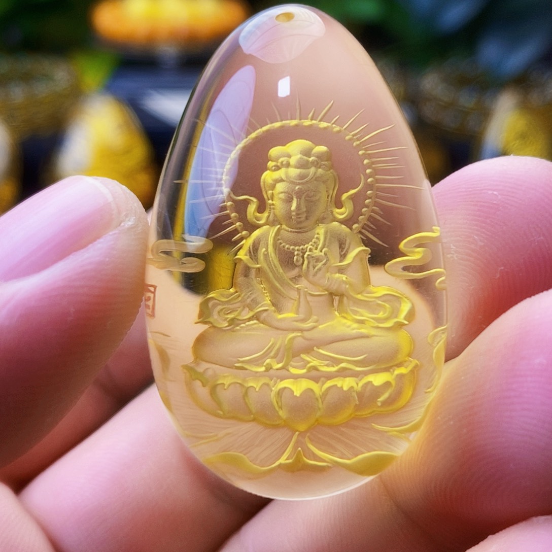 金珀未镶嵌吊坠(不含链)观音