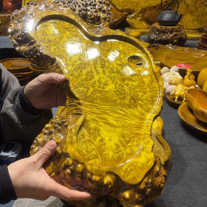 用***8金实木金樟樟湿泡茶盘