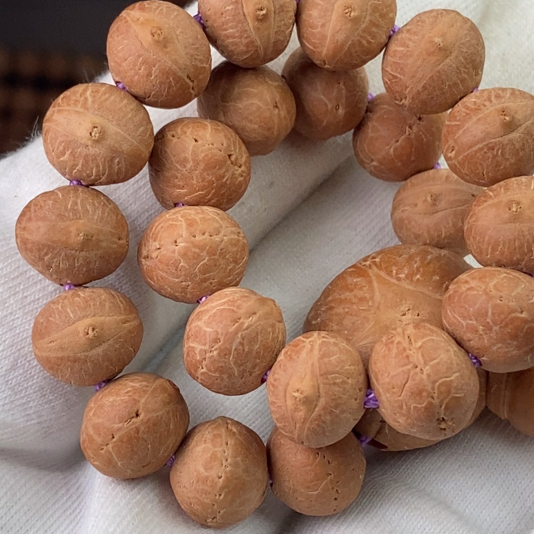 凤眼菩提手串尼泊尔凤眼实心矮碟10.4-10.7