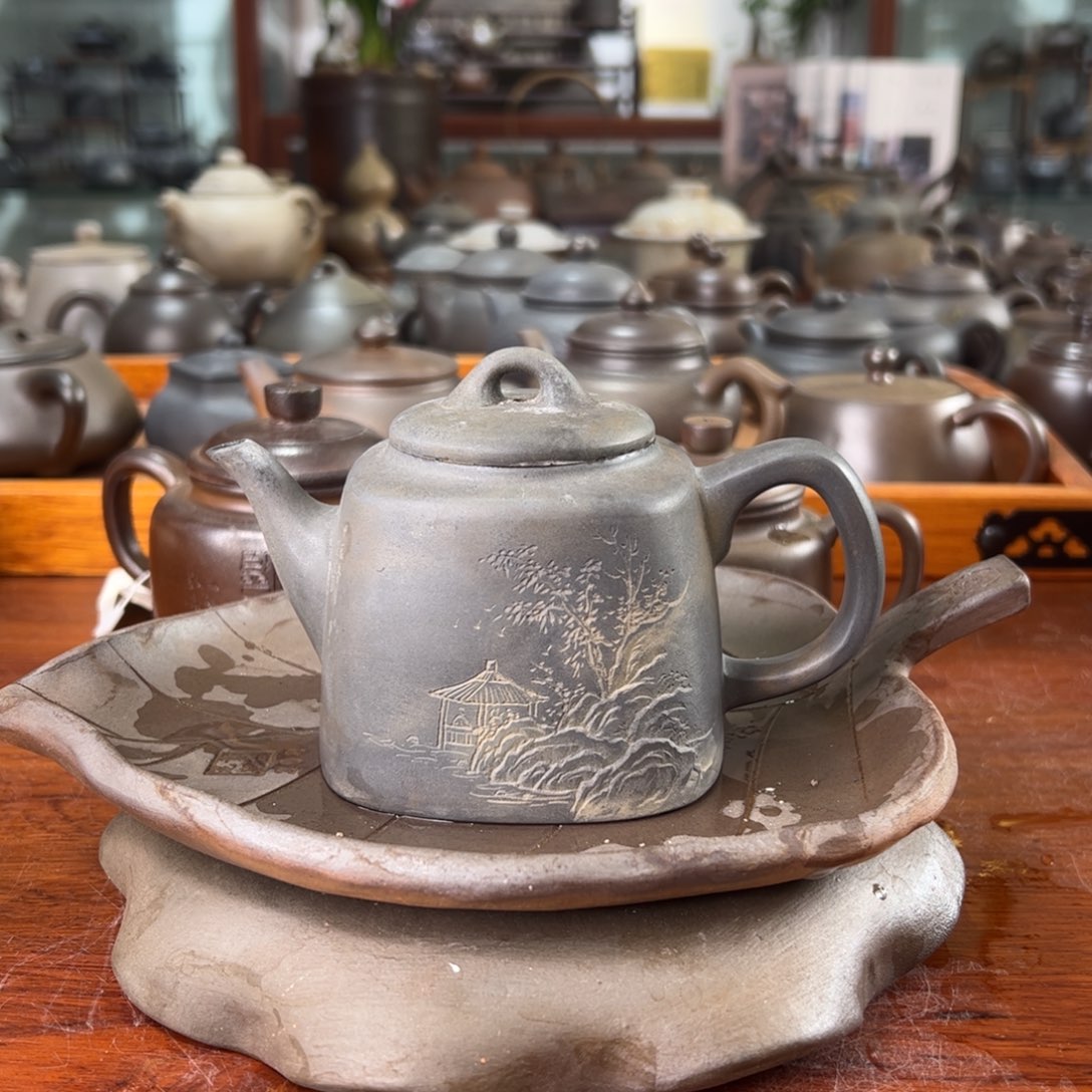 贵台龙窑柴烧茶壶A25