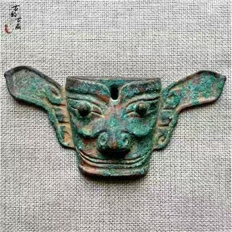 三星堆纵目面具摆件2.16志总专属