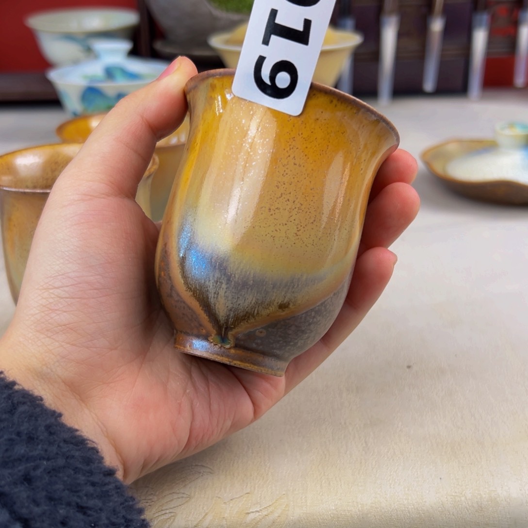 杯子纯手工柴烧主人杯