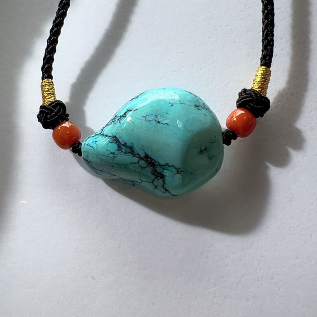 绿松石未镶嵌挂件