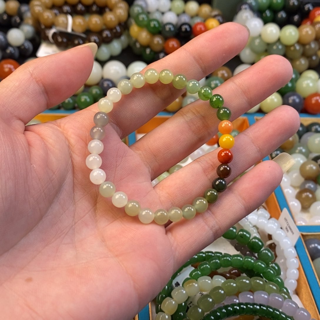 和田玉手串未镶嵌卡6福利多宝