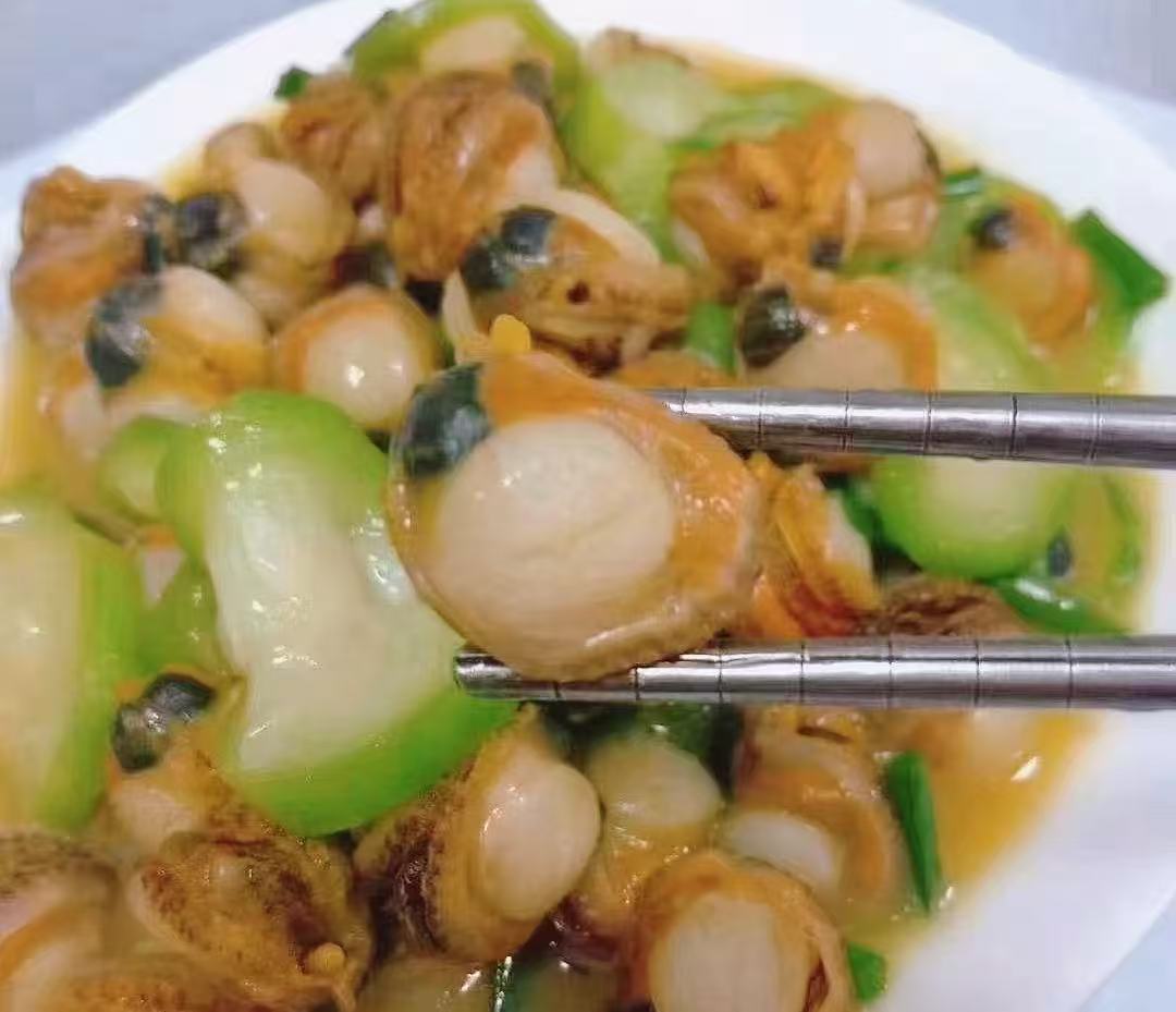 二嫂推荐湛江新鲜白扇贝肉