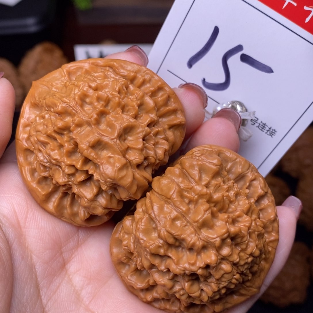 文玩核桃把件15官帽4.9