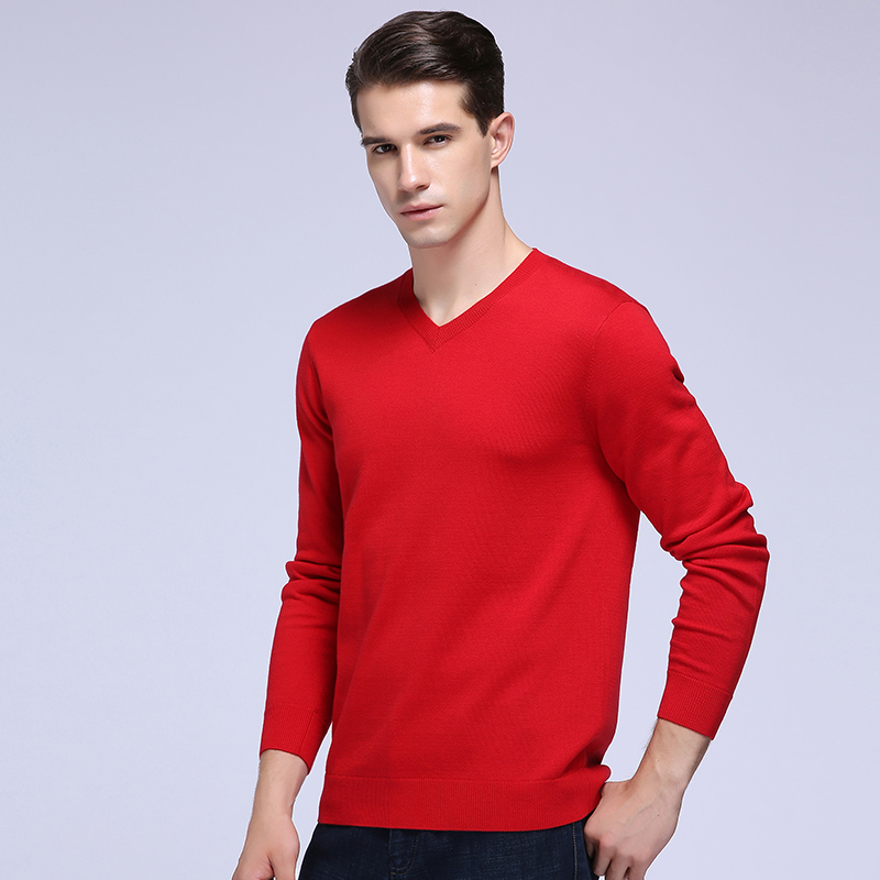 XY2402-1男士V领毛衫