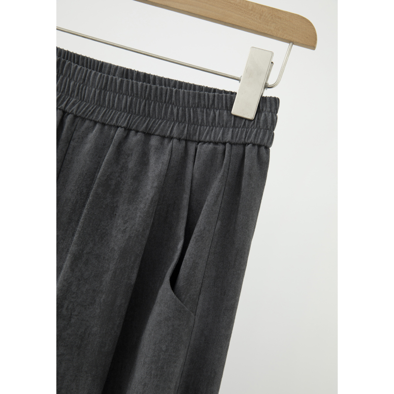 宽松松紧腰复古凉爽夏休闲裤XXK4F1805