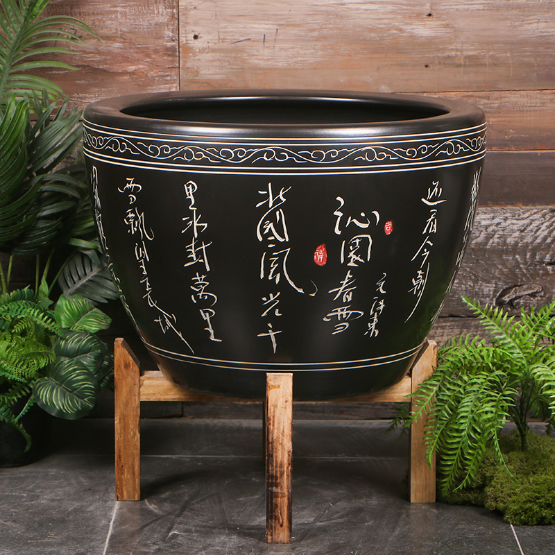 家用大号鱼缸流水器喷泉可用于睡莲荷花盆客厅加湿招财
