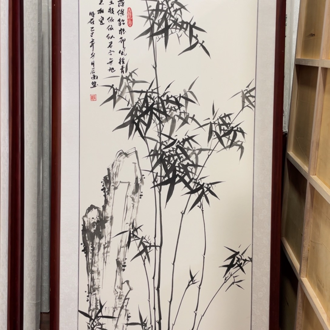 国画带框尺寸63*123厘米