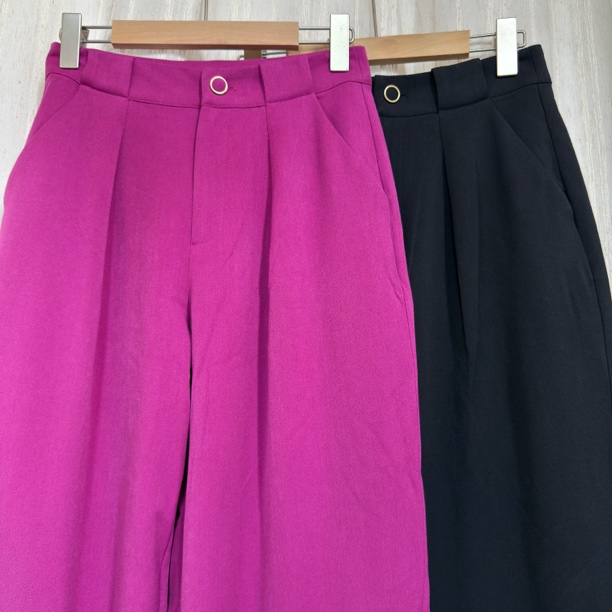 2535彩色时尚高腰直筒裤爆款洋气修身显瘦休闲裤