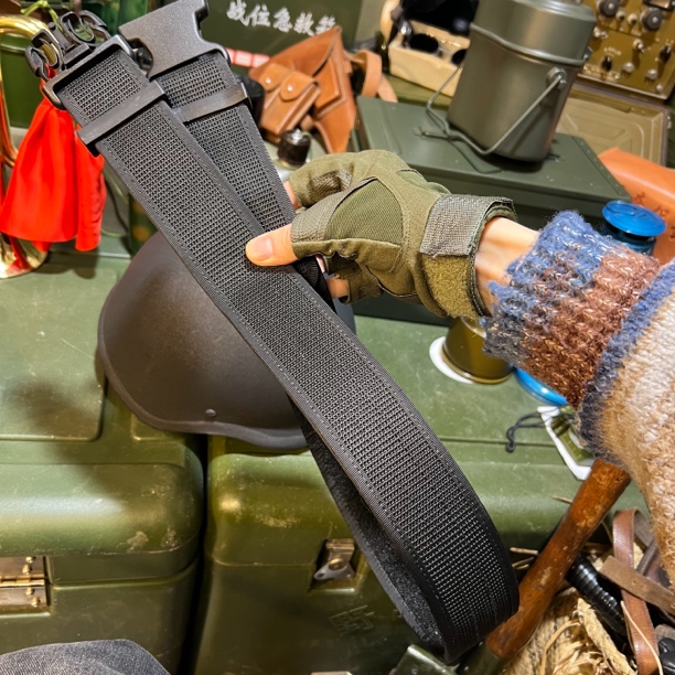 正品黑色卡扣编制内腰带全新库存