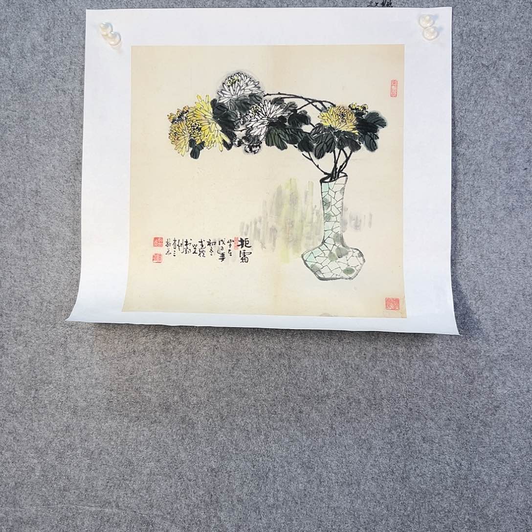 国画494 花鸟在此处飞翔也有了