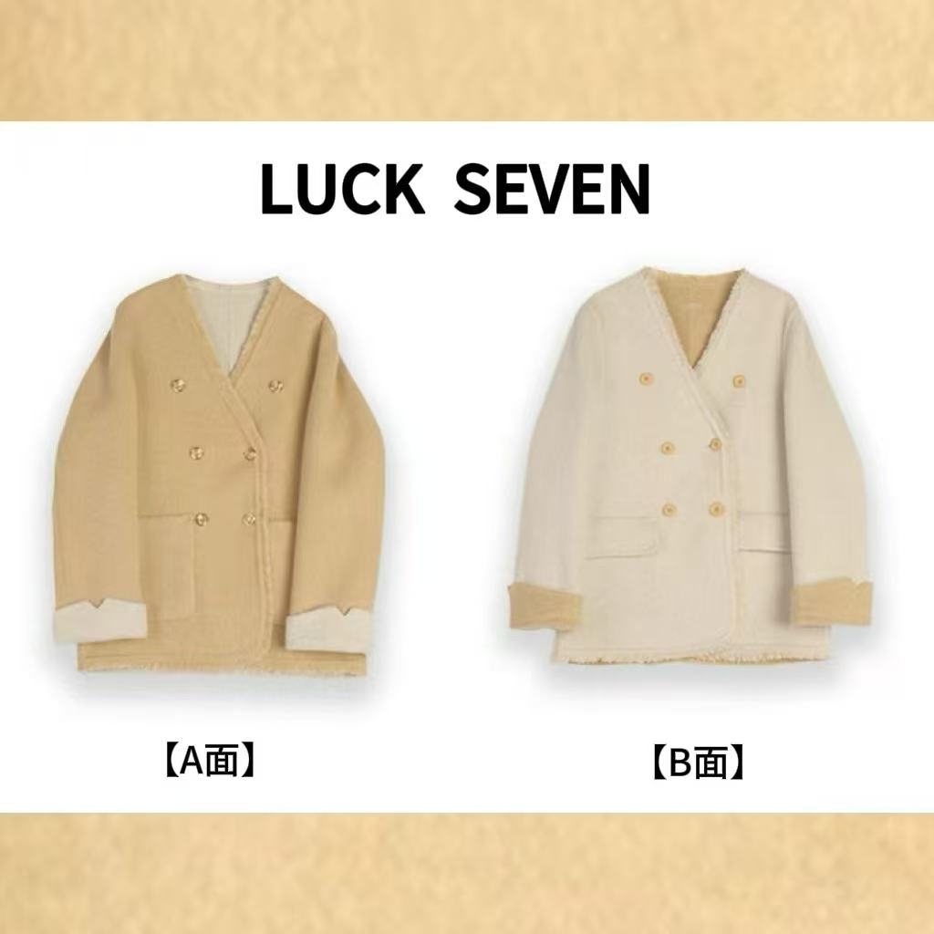 2025新款双面呢双色双面中长流苏时尚韩版上衣外套2522