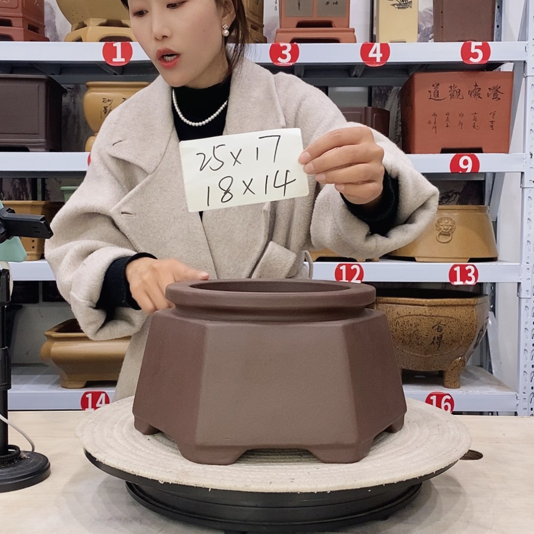 紫砂花盆紫砂花盆
