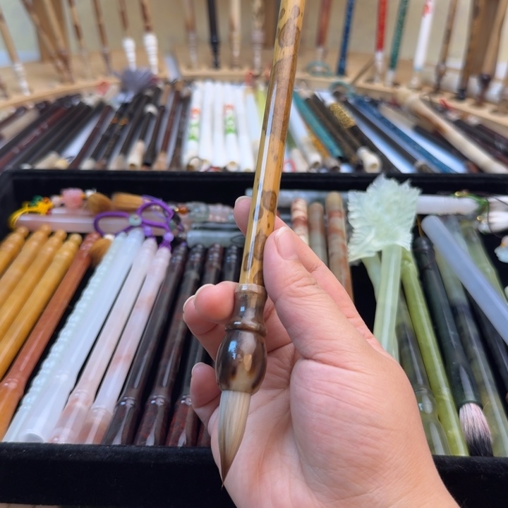 纯狼羊兼毫➕老黑香妃圆斗