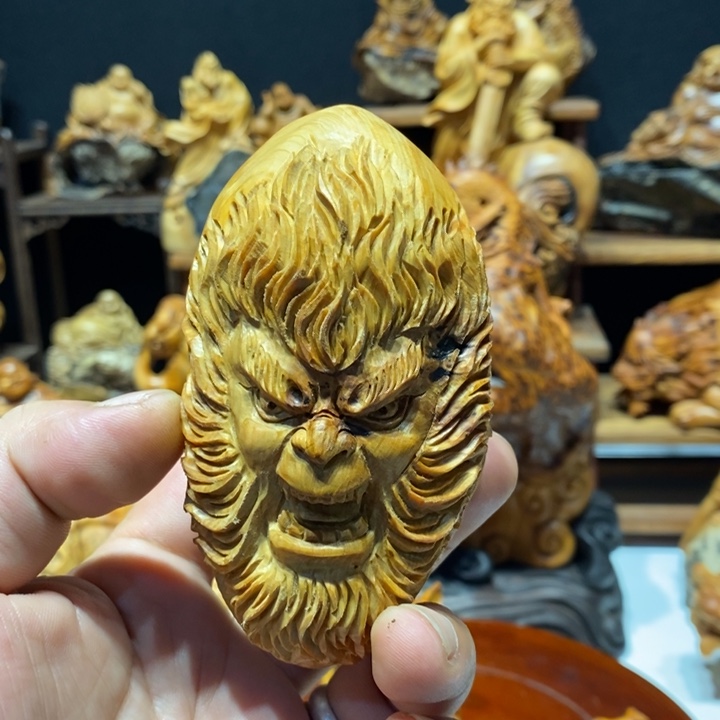柏木（崖柏）崖柏手工雕刻大圣