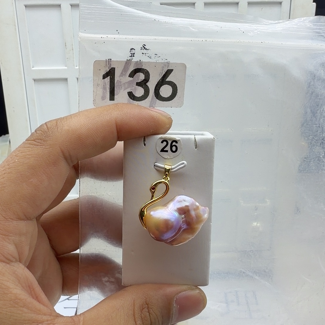 颈饰合金淡水珍珠