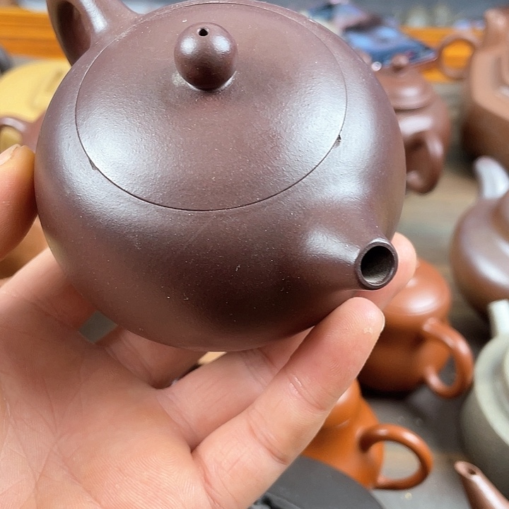 紫砂茶壶处理一把