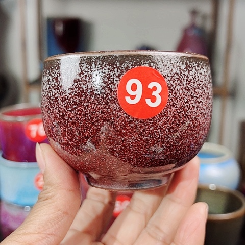 杯快**子原矿釉手工制作钧瓷