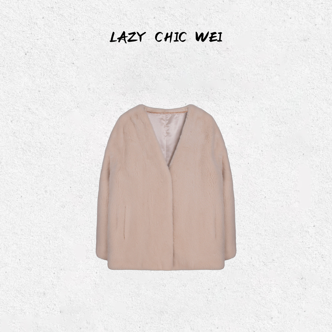 WEI“北欧风情”丹麦进口皇室抽刀水貂皮草25125SSW6002