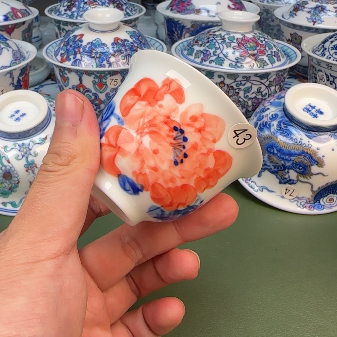 杯彦祖纯手工手绘茶具43