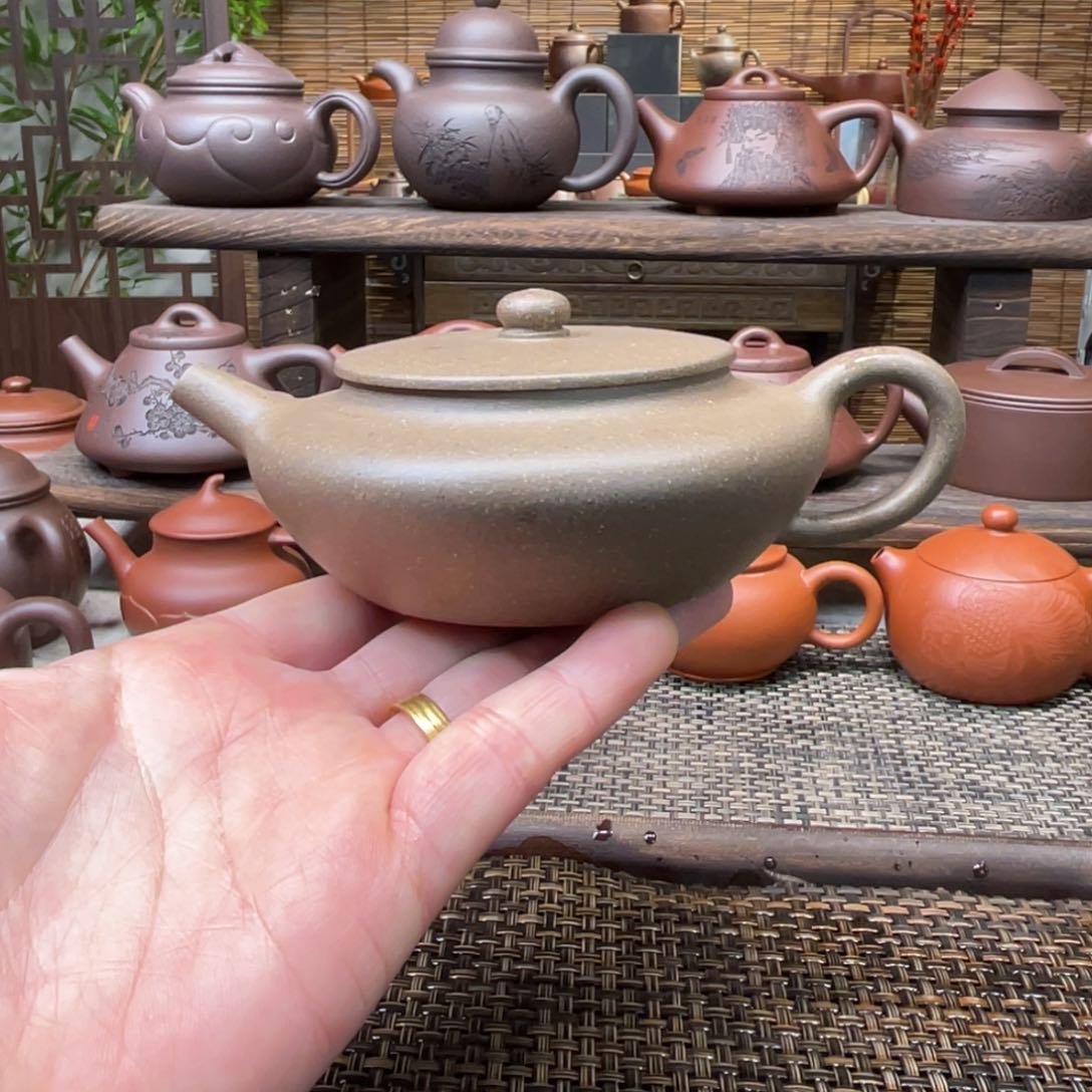 紫砂茶壶宜兴原矿紫砂手工制150