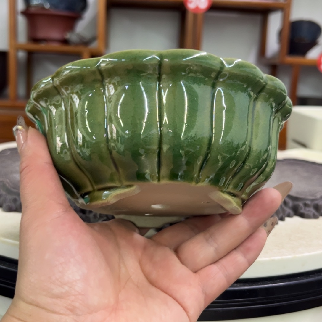 紫砂花盆瑕疵气孔6-14