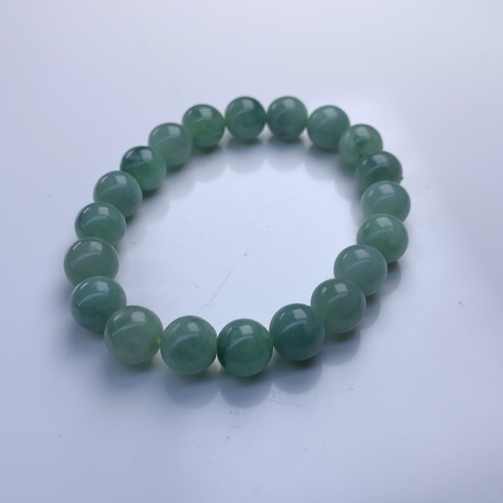 翡翠手串未镶嵌9.6mm！