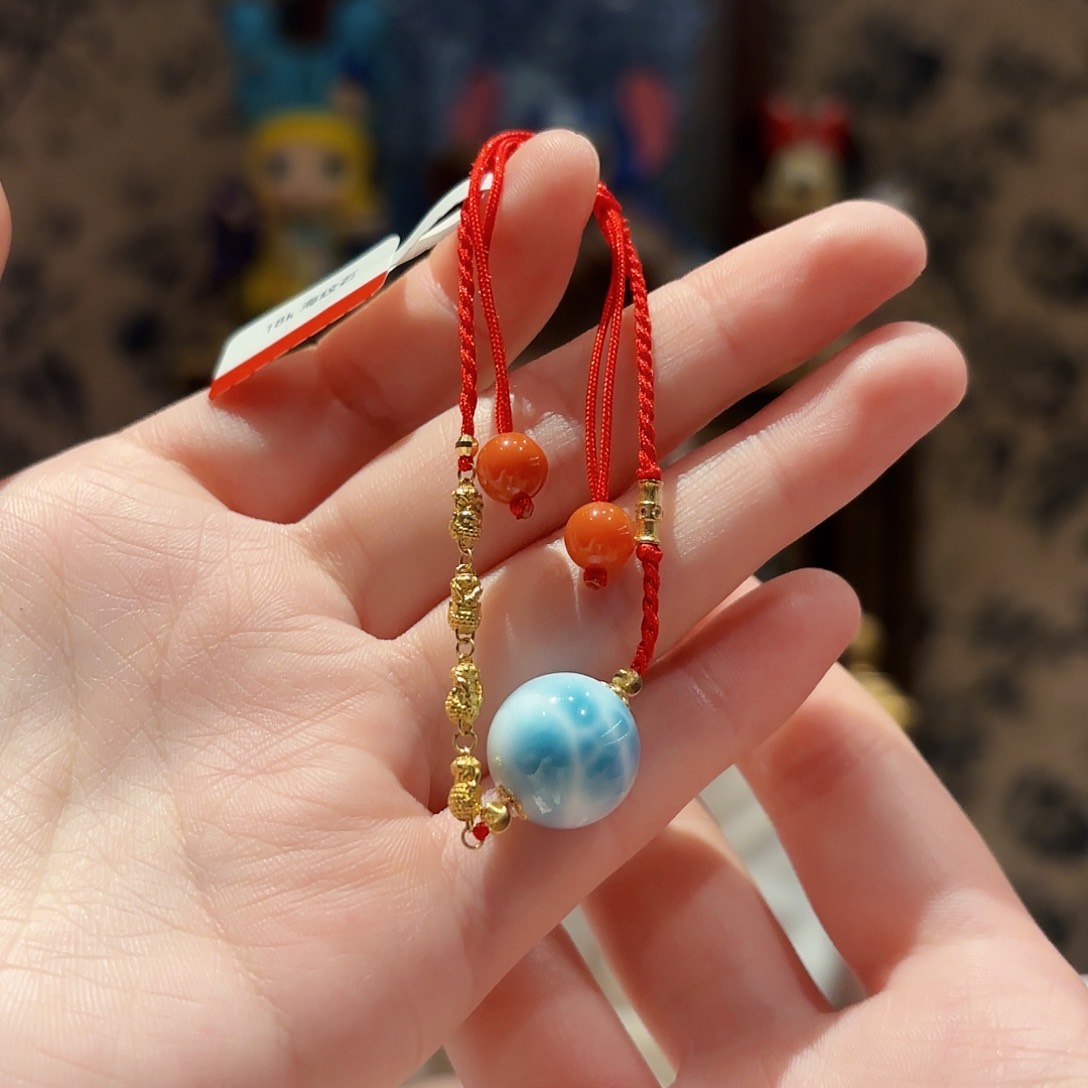 未镶嵌针钠钙石（海纹石）手链手绳