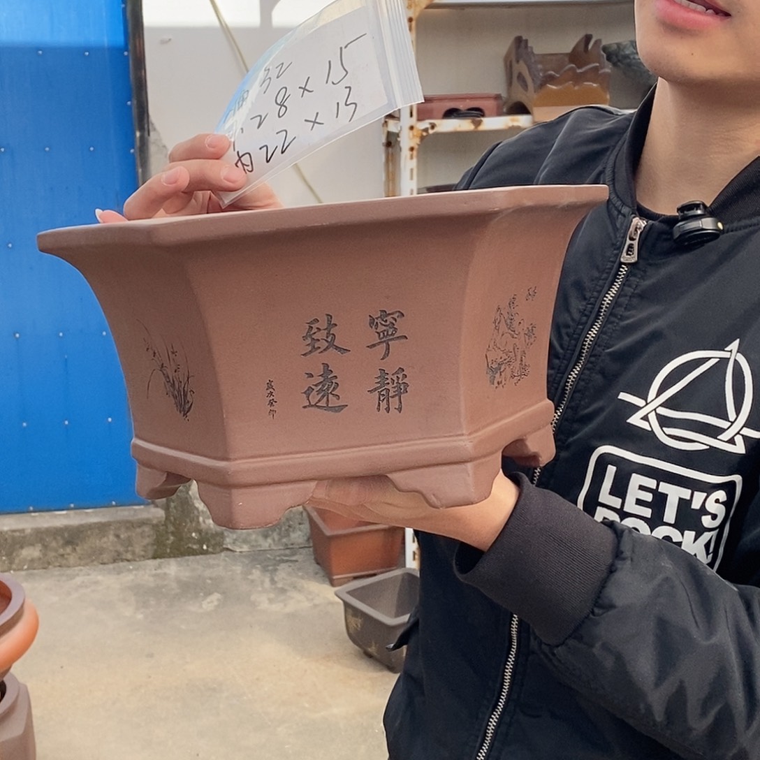 紫砂花盆紫砂花盆
