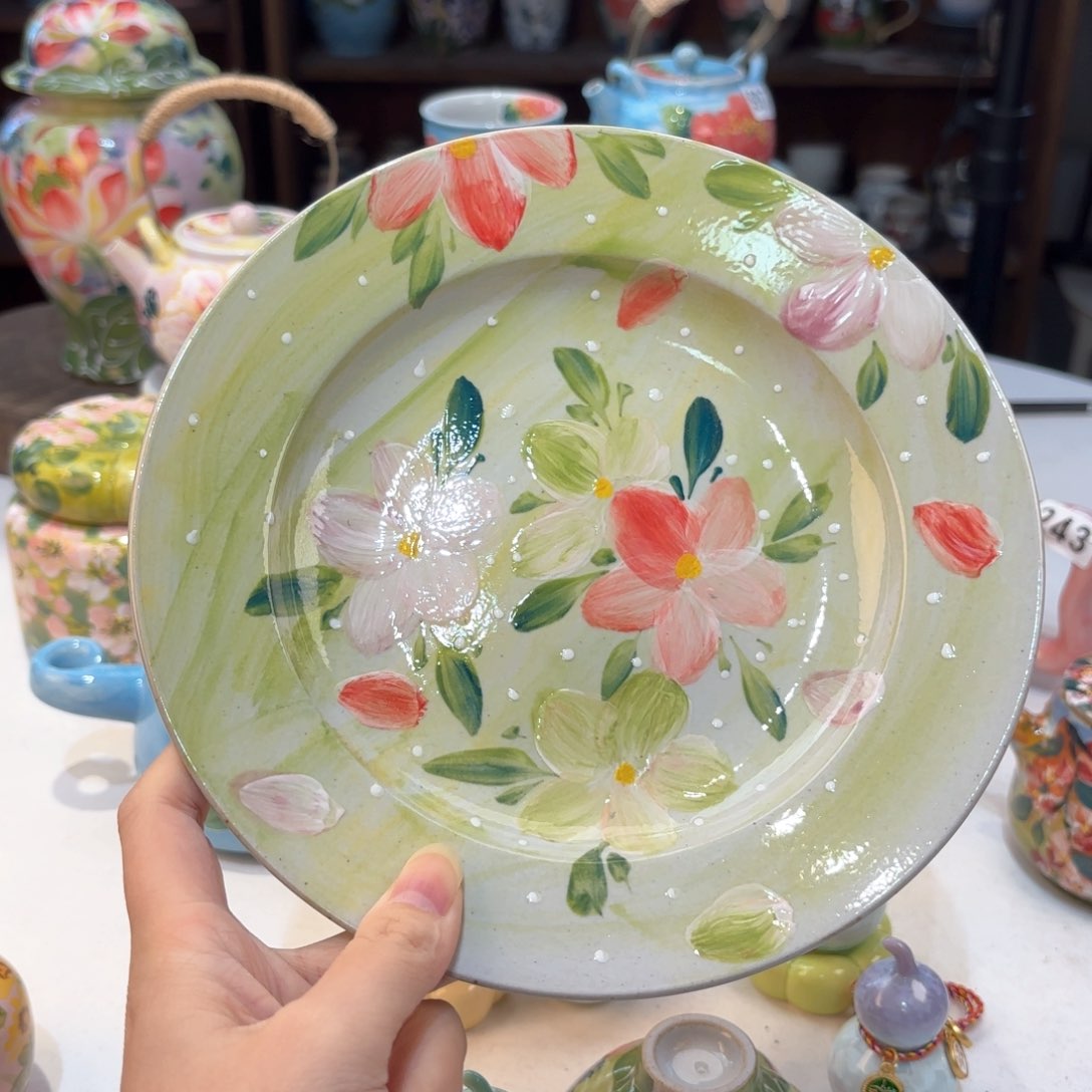 景德镇手绘高温釉下彩陶瓷茶具