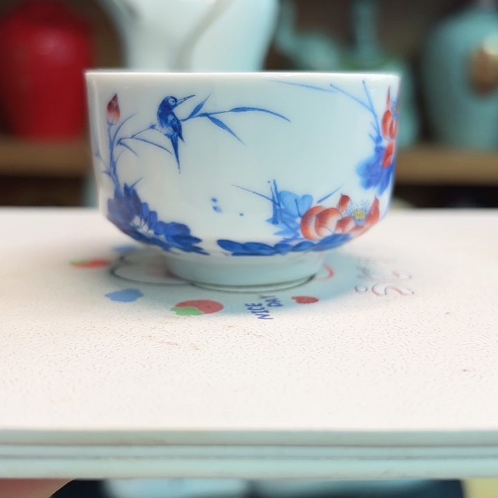 6个青花酒杯 新粉福利