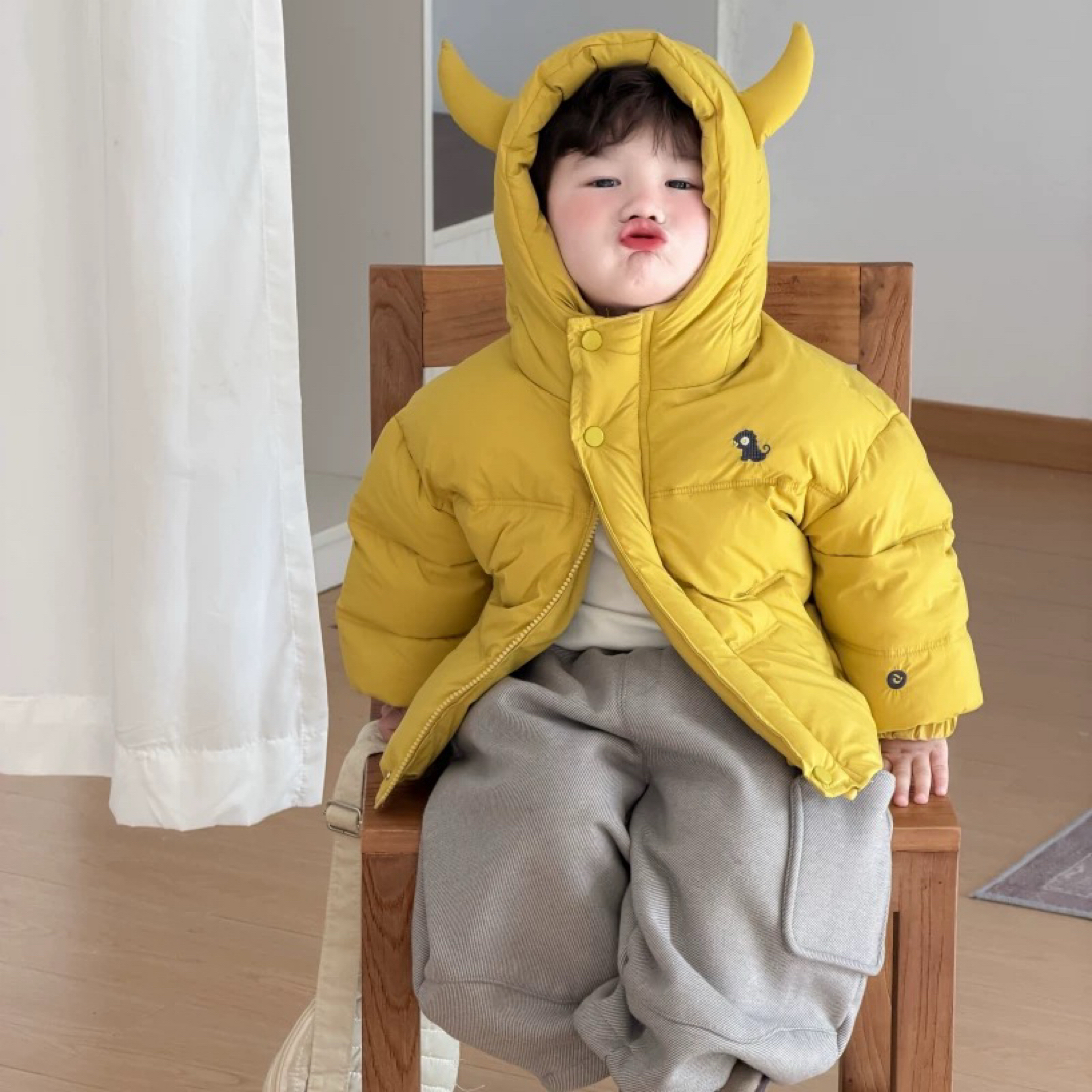 男童棉衣冬装2025新款韩版儿童红色棉袄外套男女宝宝冬季保暖上衣