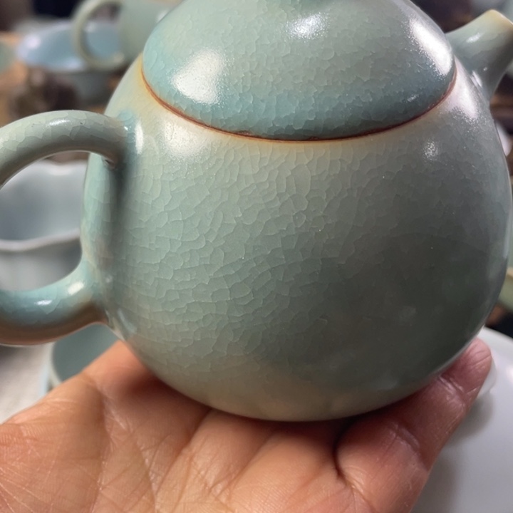 玉*汝州原矿汝瓷壶发发发发发