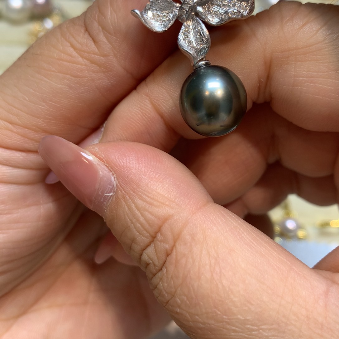 海水珍珠颈饰银S925镶嵌