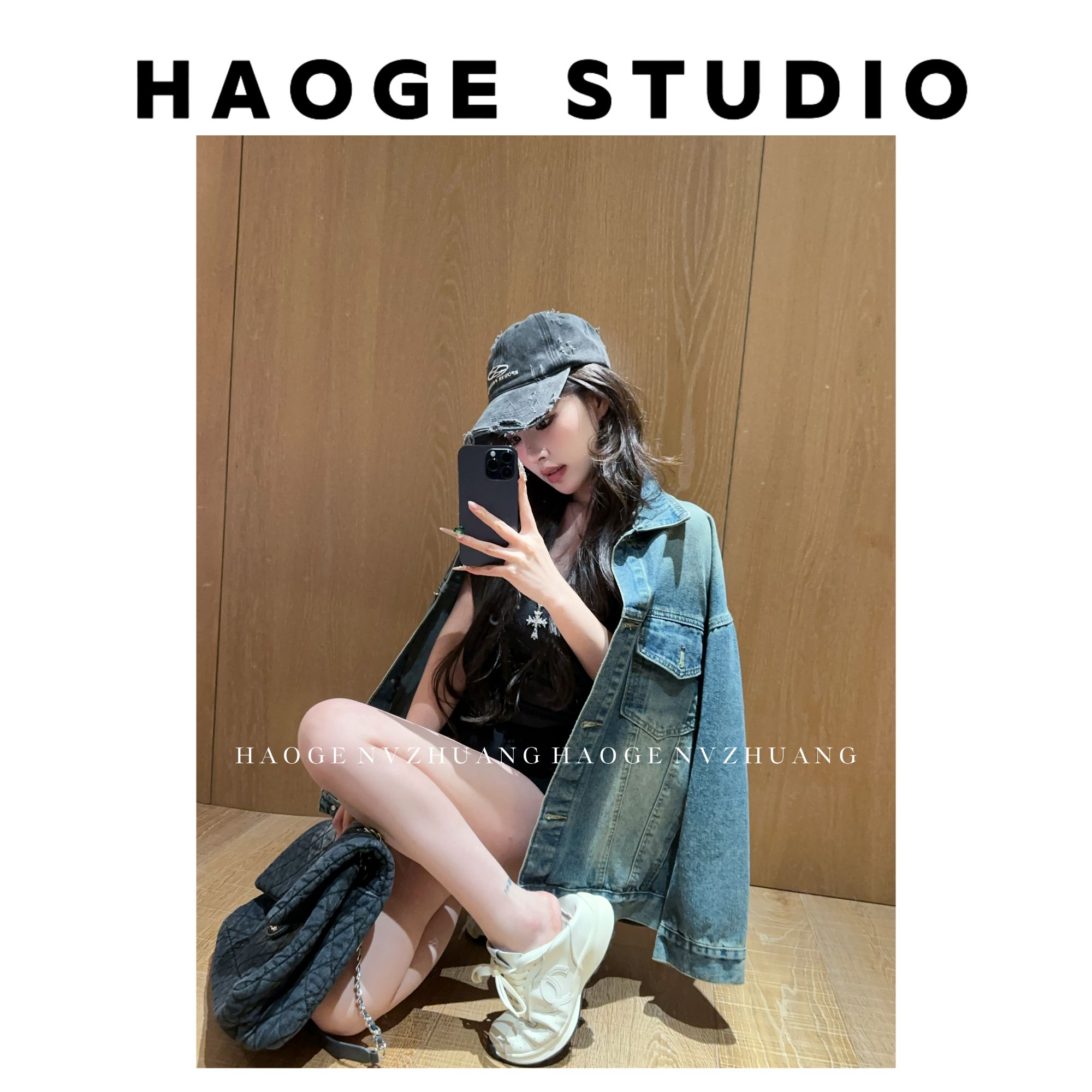 婉儿●叛逆丹宁HGQ5WT2827A外套预牛仔秋季百搭时尚显瘦宽松版