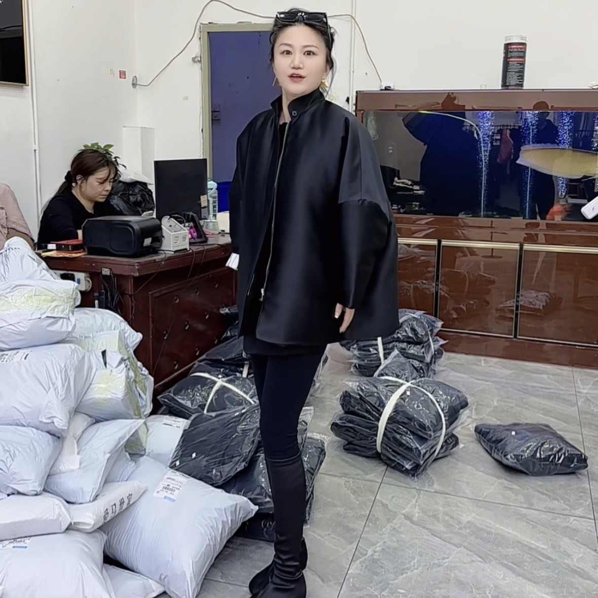 【GELINA】2025秋冬新款极简风棉服外套w968