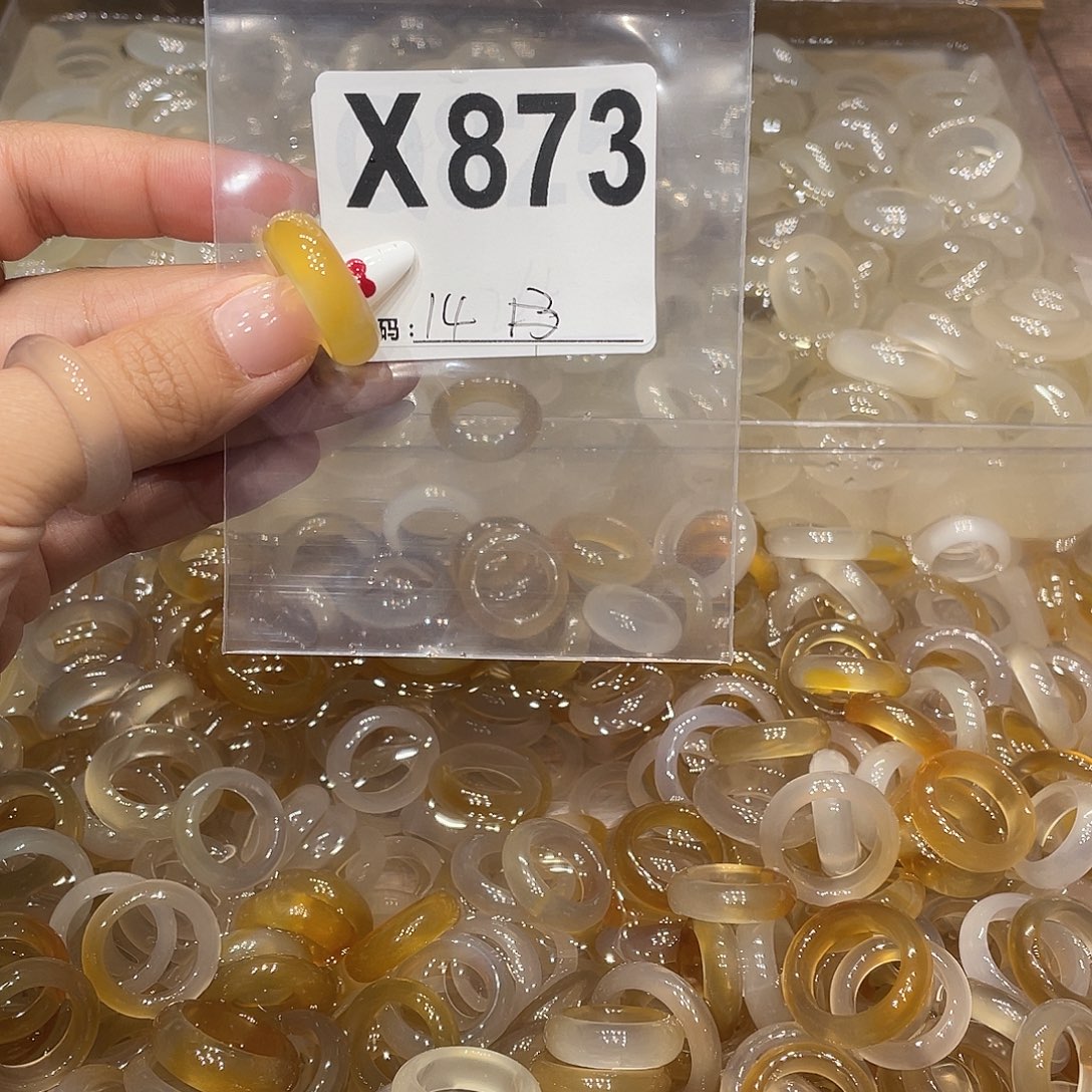 玛瑙/玉髓未镶嵌戒指873