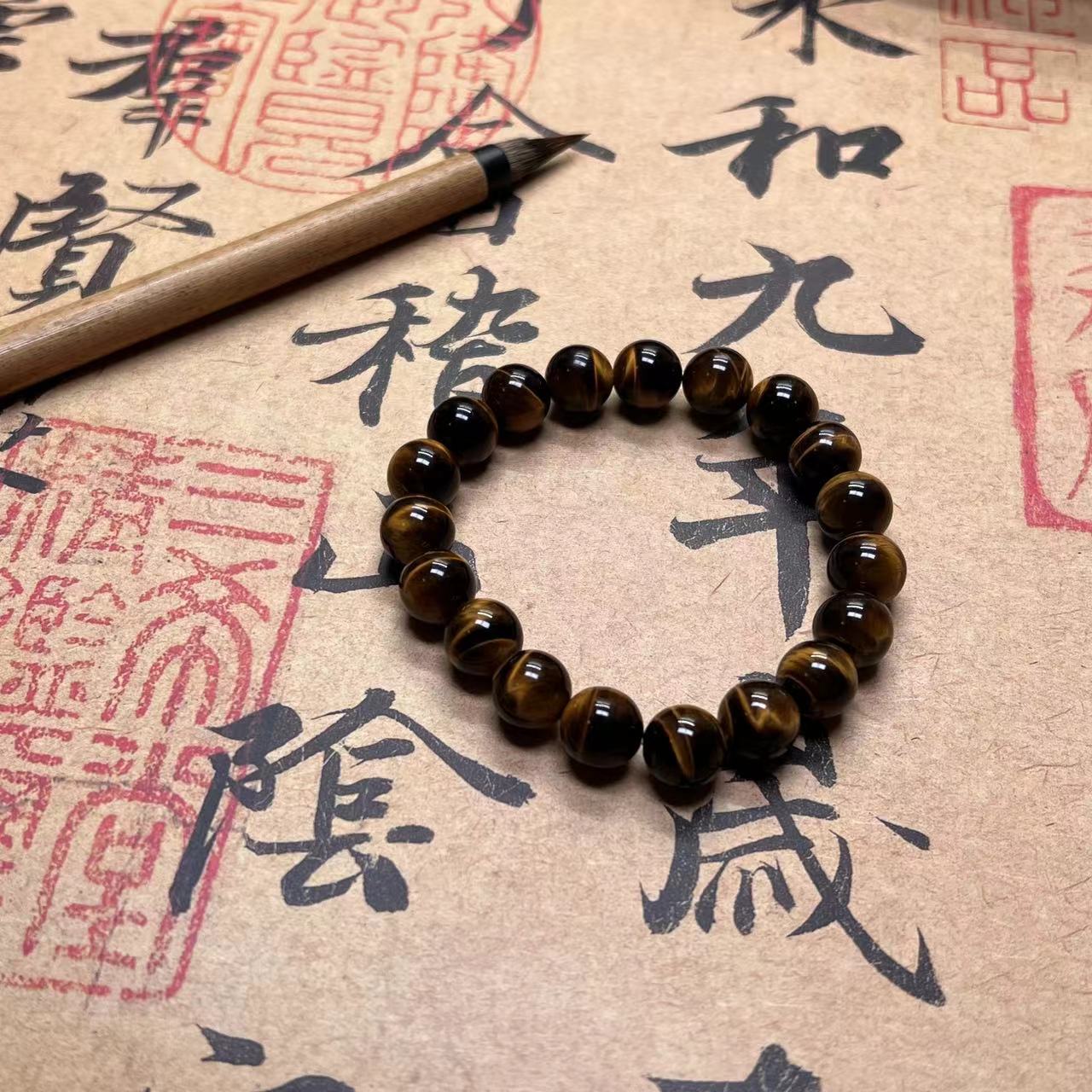 【张福珠宝】天然虎眼石 虎晶石手串手链显白新中式国风礼物