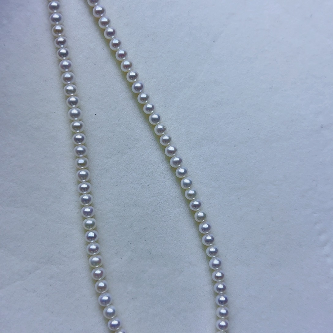 似***年淡水珍珠银S925镶嵌颈饰