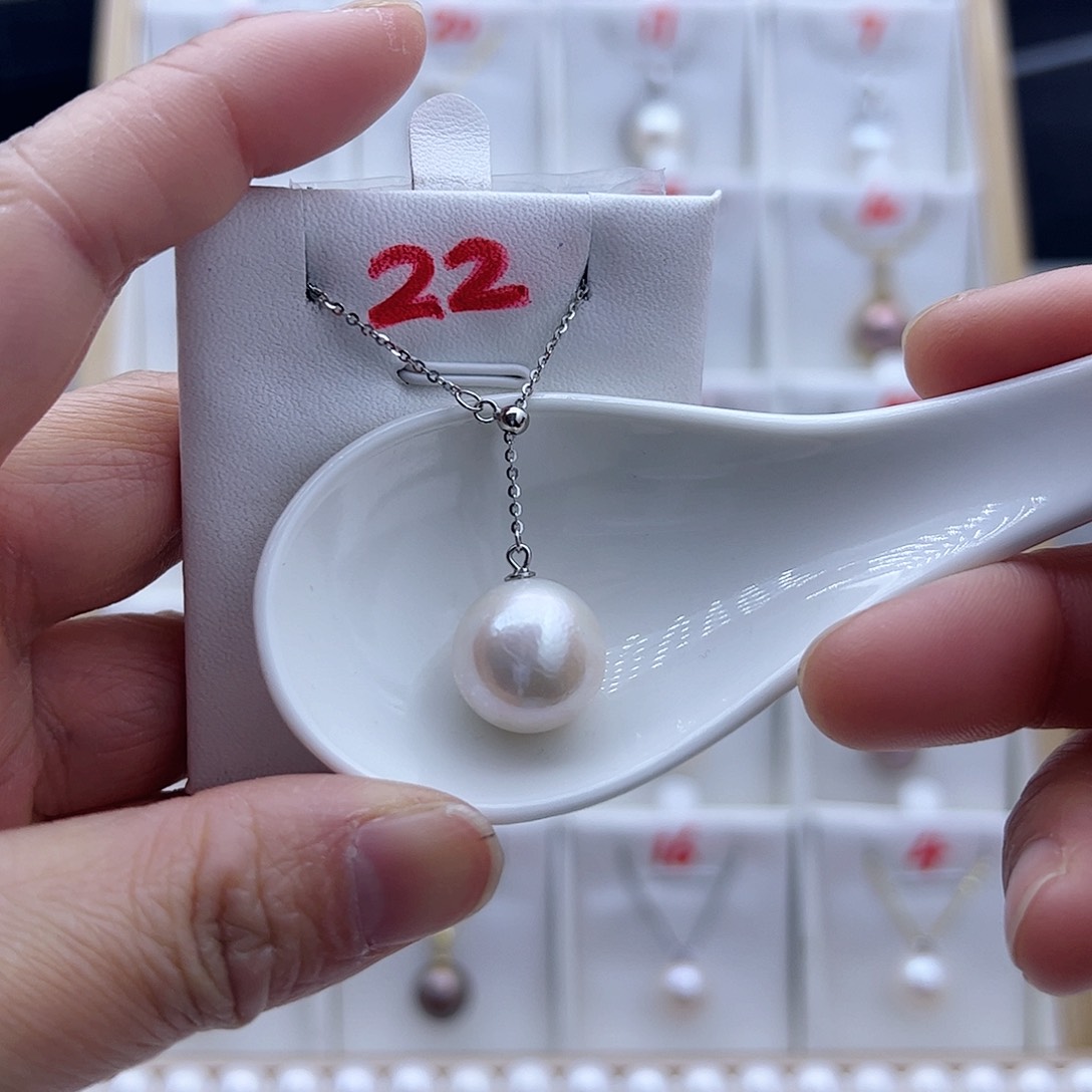 淡水珍珠颈饰银S925镶嵌