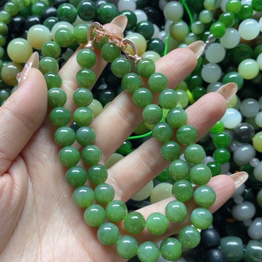 和田玉手串未镶嵌