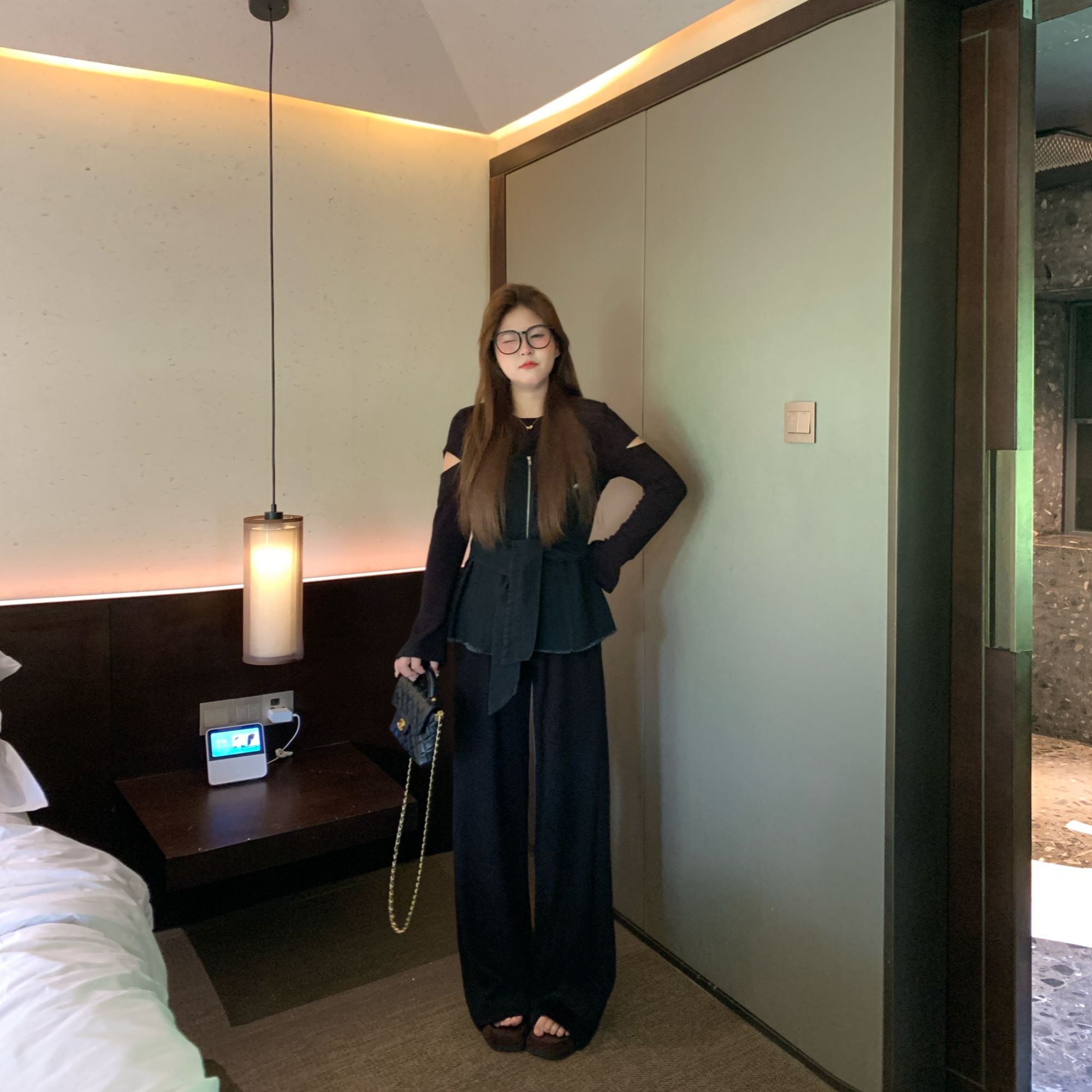 维维&南岛风大码女装胖mm牛仔上衣女秋季宽松半裙长裤套装ZYY2181