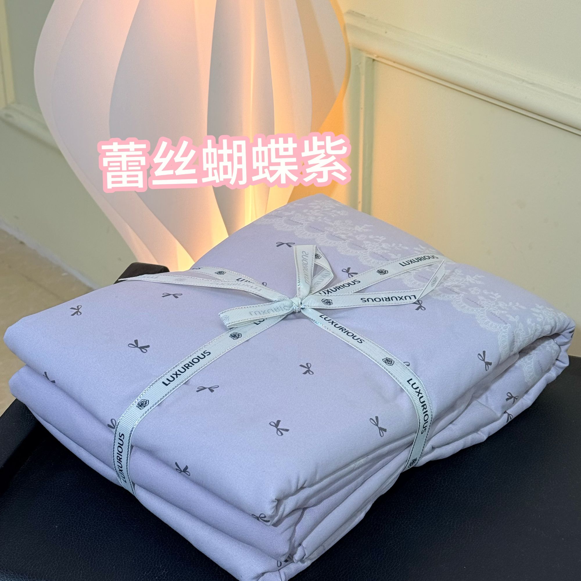 新款双层纱小清新柔软舒适印花公主风四件套