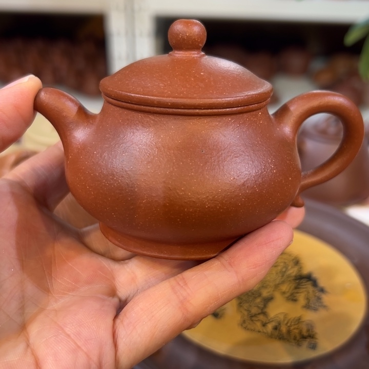 茶壶紫砂降坡潘壶120c c