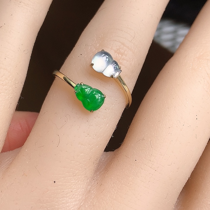 翡翠颈饰18K金镶嵌上新